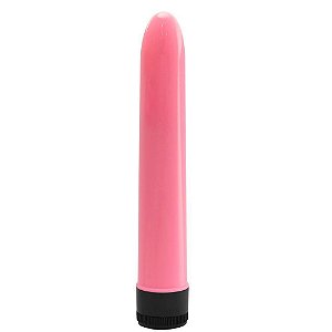 Vibrador Personal Aveludado 17,5 cm - Rosa