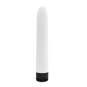 Vibrador Personal Liso 18 cm - Branco