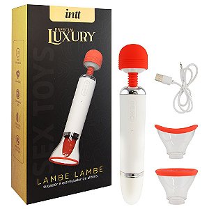 Vibrador Com Estimulador de Clitóris - Lambe Lambe