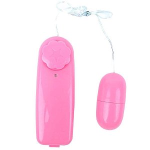 Vibrador Ovo Bullet Com Controle Rosa