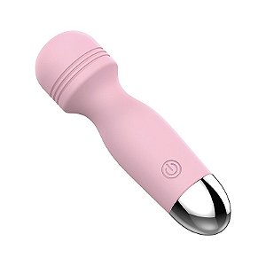 Vibrador Varinha Mágica Mini Libre Recarregável - Rosa