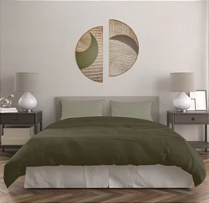 Escultura Abstrata Semi Círculo em MDF – Arte Moderna LevCut Decor