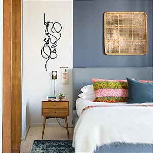 Painel Escultura Amor Casal – Quadro Decorativo
