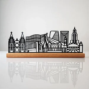 Escultura Skyline de São Paulo – Arte Decorativa de Mesa