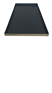 ASSADEIRA LISA INOX 60X40X3 REVESTIDA COM ANTIADERENTE