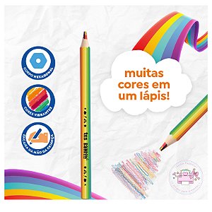 Lápis Jumbo Multicolorido RaiNbow (TRIS)