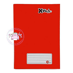 Caderno P/ Bilhetes -  Brochura Vermelho 96 Folhas