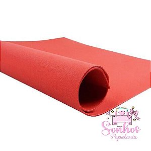 Folha de E.V.A 40x47cm Vermelha