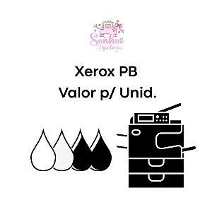 XEROX - Preto e Branco ( Valor p/ folha )