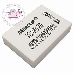 Borracha Escolar Branca Simples - Record 20 (MERCUR)