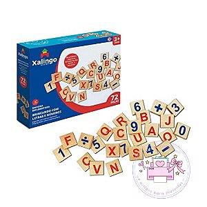 Brincando com as Letras Xalingo  - Brinquedo Pedagógico (36 Peças)