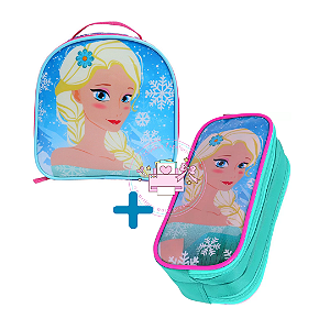 KIT Lancheira  Térmica + Estojo 2 Compartimentos  Yepp FROZEN