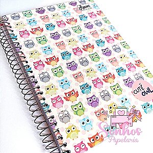 Caderno Espiral Feminino  - 96 Folhas