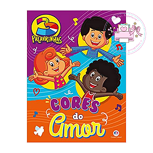 Livro p/ Colorir 3 Palavrinhas + Giz de Cera Mini
