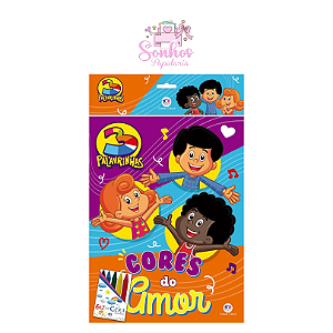 KIT | Livro de Colorir - 3 Palavrinhas + Giz de Cera Mini