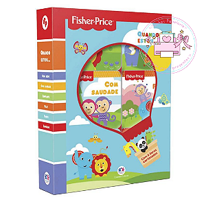 Caixa Fischer Price  c/ 6 Mini Livros Cartonados