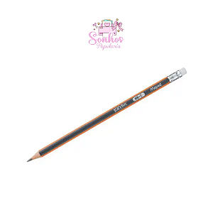 Lápis Preto HB2 Ergo Black Peps - C/ Borracha | MAPPED