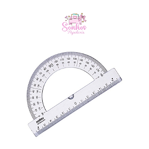 RÉGUA | Transf. Meia Lua Transparente - 180º - WALEU