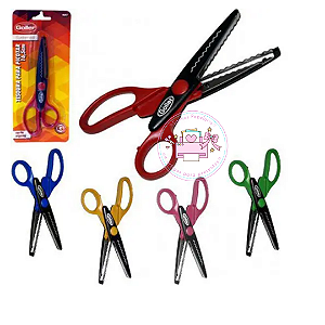 Tesoura de Picotar Goller - 16,5cm - Corta Papel e EVA