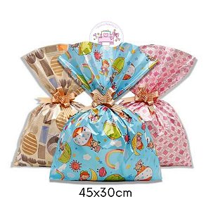 Embalagem para presente 45x30 cm - Estampas Variadas (Sortidas)