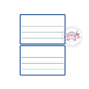 Etiqueta Escolar Simples - Cartela c/ 10 unid. (JR)