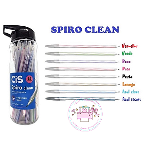 Caneta Esferográfica CIS SPIRO CLEAN 0.7mm