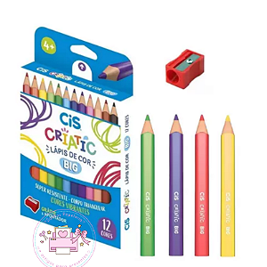 Lápis De Cor Criatic Jumbo Cis C/12 Cores