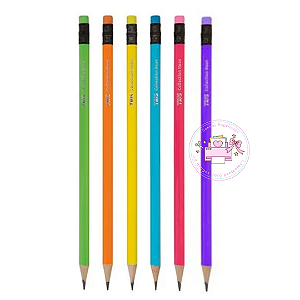 Lápis  Preto Collection TRIS NEON