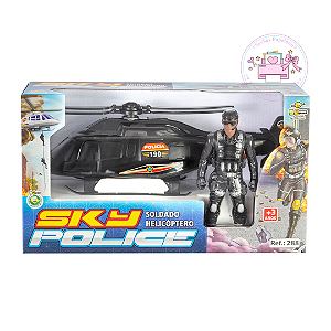 Boneco Soldado C/Mini Helicóptero  BS TOYS
