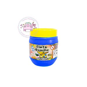 Tinta Guache 250 ml EVIDENT Azul Celeste