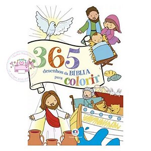 Livro  - 365 Desenhos Bíblicos para Colorir Ciranda Cultural