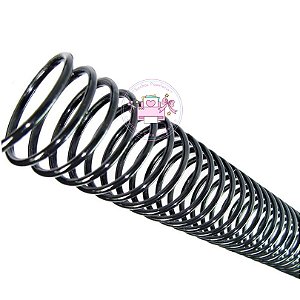 Espiral Plástico p/ Encadernação de Aprox. 450F ( 50 mm - Preto )