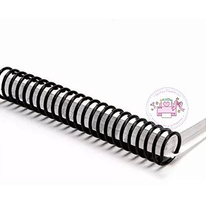 Espiral Plástico p/ Encadernação de Aprox. 200F ( 29 mm - Preto )
