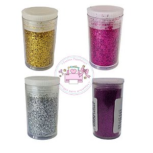 Kit Glitter City Brilho c/ 4 Unid.  ( Lilás, Pink, Prata e Dourado )