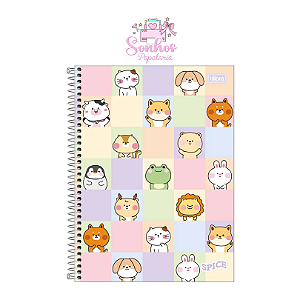 Caderno Tilibra 10 Matérias Space - Capa Fofa