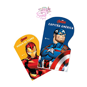 Livro Infantil - Cartonado Homem de Ferro / Capitão América