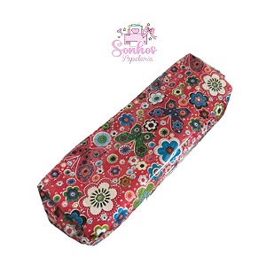 Bolsinha de Lápis Floral Universitária