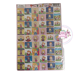 Cartela Grande Sortida de Adesivos (+ de 30 unidades)