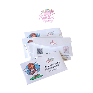 Envelopes Personalizados - Tamanho P ( Impressos em A4 - 75g)