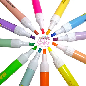 Marca - Texto Slim Neon ou Pastel / MASTERPRINT