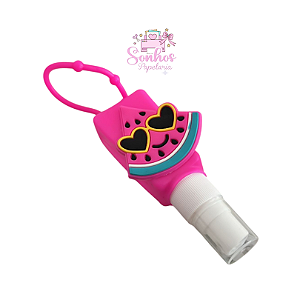 Chaveiro Porta Álcool Spray - Melância Rosa Pink