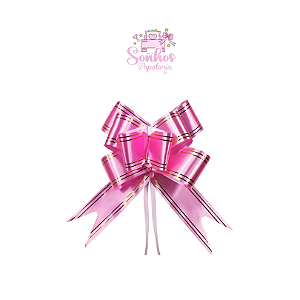 Laço Fácil para Presentes - Pequeno / 21 x 2 cm ( Rosa )