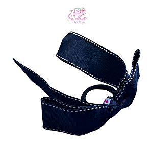 Laço NIELY - Mod. Escolar / Azul Marinho 15cm x 4 cm