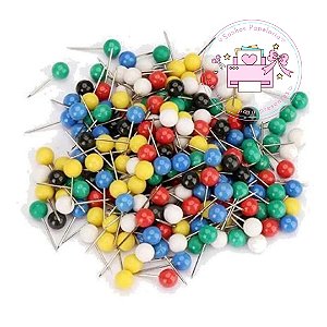 Alfinetes "Bolinha" / Quadros de Aviso / Mural - 50 unid.