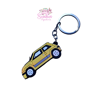 Chaveiro CARRO / Amarelo ( Emborrachado )