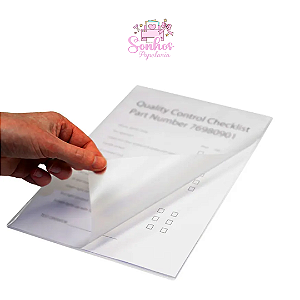 Plastificação de Documento - Tam. A4 220 mm x 307 mm