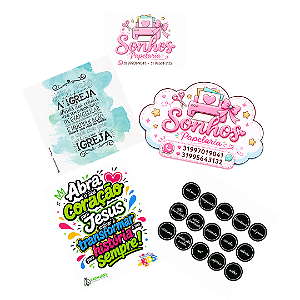 Adesivo Personalizado - Papel Fotográfico / Adesivo ( Acima de 20 unid. )