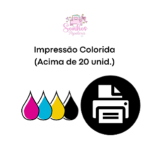 Impressão - Colorida | Papel 75g / Sulfite A4 ( Acima de 20 páginas )