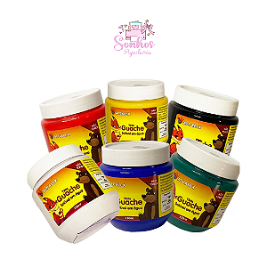Tinta Guache ALCALEX | Escolha entre KIT com Cores ou Unid. de 250 ml