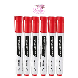 Pincel Vermelho / Marcador de Quadro Branco 1-4 | BAZZE